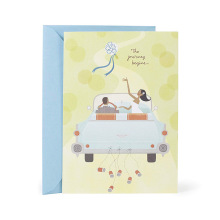 Свадебный букет Toss Mahogany Свадебная открытка, Белая Свадебная пригласительная открытка